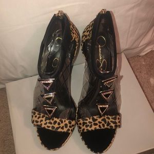 NEW Leopard print Jessica Simpson heels (sandal)